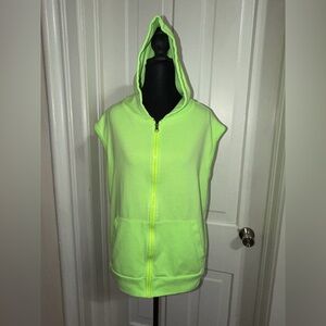 Men’s Givon size large vest Neon Green Sleeveless Hoodie